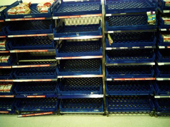 Bread stocks running out the door